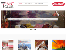 Tablet Screenshot of paintclub.co.za